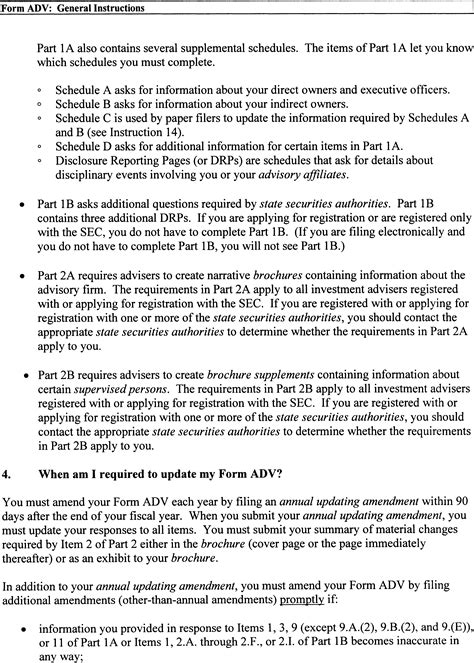 Federal Register Amendments to Form ADV