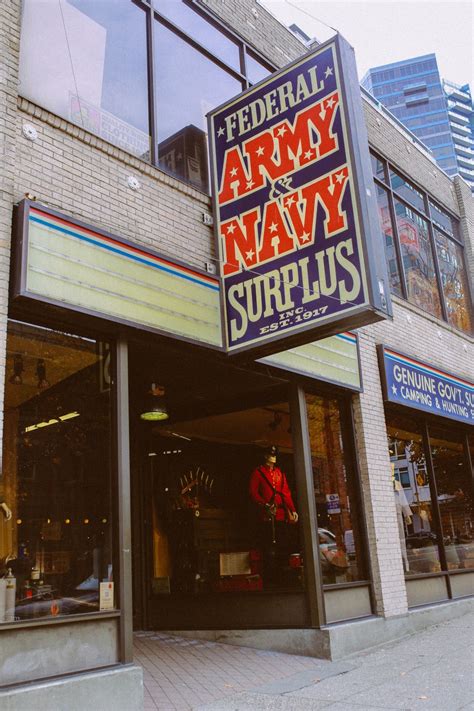  Federal Army & Navy Surplus/ gr8gear.com, is one of the oldest and most authentic military surplus stores in the United States. We have been in the wholesale and retail business since 1955 serving satisfied customers in Seattle and throughout the world. . 