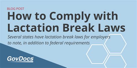 Federal break laws. Currently federal law does not require employers to provide breaks (meal, lunch or rest) to employees. However, if an employer chooses to implement breaks, ... 