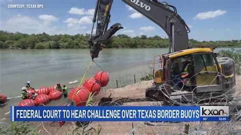 Federal court hears challenge over Texas border buoys