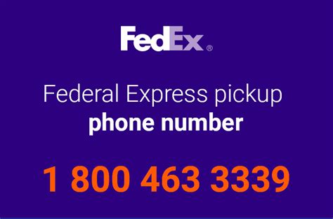 Federal express number for pickup. Things To Know About Federal express number for pickup. 
