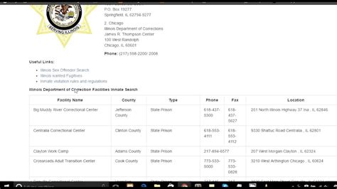 Federal inmate search illinois.  Complete prison information on IL State ...