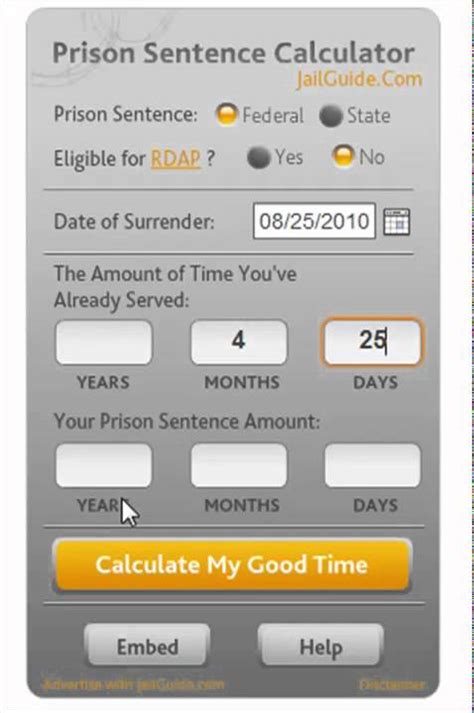 Federal sentence calculator.  HENRY J.  This sentence is automatically figured as The Commis...