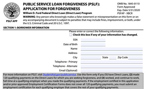 Stringent requirements hamper relief The trouble with Public Service Loan Forgiveness stems from the requirements for relief. Borrowers seeking forgiveness must work in a job the government deems .... 