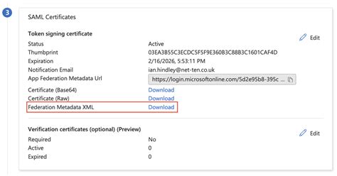 Federation metadata xml. .  One of our web app would like to connect with ADF...