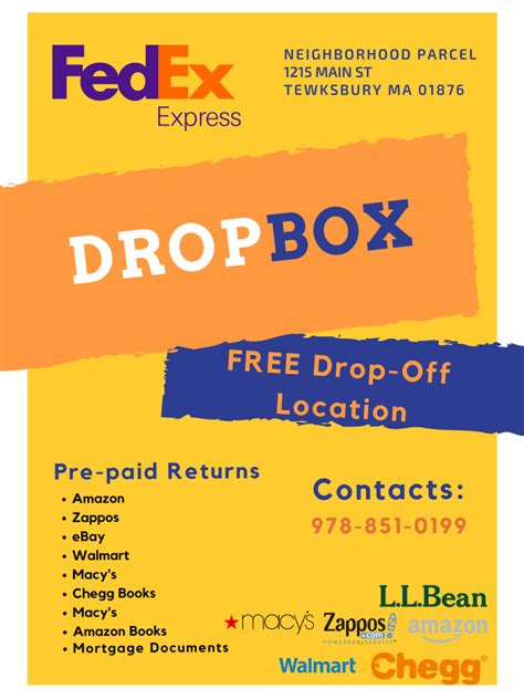 You can easily pick up and drop off packages near you. Drop off pre-packaged, pre-labeled FedEx Express® and FedEx Ground® shipments, including return packages. With FedEx Hold at Location, conveniently redirect your FedEx package and hold for pickup at a retail location in your neighborhood.. 