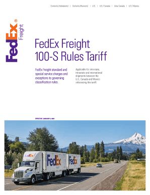 Shipments moving between points in the U.S. and points in Canada in connection with FedEx Freight Canada (FXFC) will be subject to the rules, charges, and provisions of Section 1 herein, unless a rule, charge, or provision is published in Section 2A for the same service. The rule, charge, or provision published in Section 2A will apply and take. 