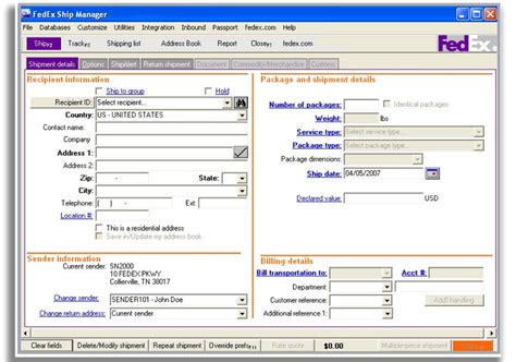 Fedex manager download. 3. Provide the package details. Specify the package weight and dimensions of your shipment. This information is required to calculate the correct cost for your shipment. Once you have filled in your dimensions, you can select whether you ship a document or items and provide the item description. 
