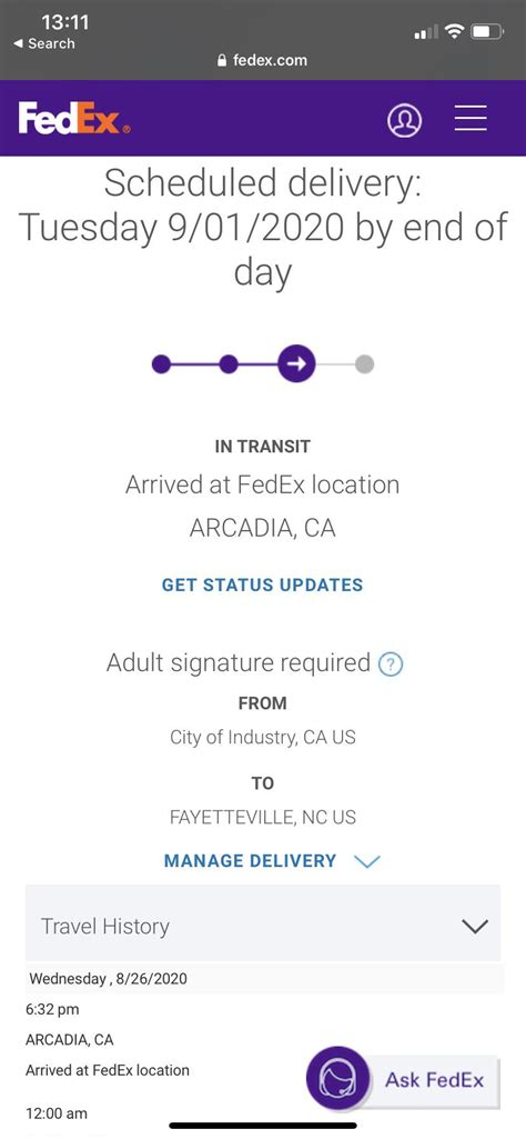 Package Arrived at Facility and Hasn't Moved For 2 Days. Shipping Help. My package arrived at a facility Saturday at 4:30 A.M. and it has not left the facility since then. My residence is about 4 hours away from the facility. Should be delivered tomorrow, is there a reason why it hasn't moved?. 