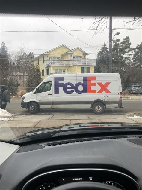 Fedex truck blocking my car. .  ...