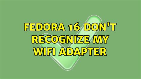 Fedora enable wifi.  I don&rsquo;t recall if it was after I rebooted after updates, but I think it...