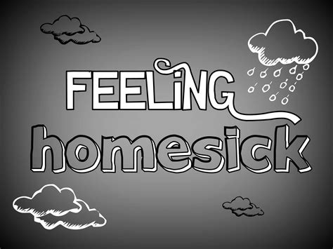 Feeling homesick. Many people experience mild homesickness when they move, and this low-level homesickness might include brief pangs of longing for home and periodic feelings of … 