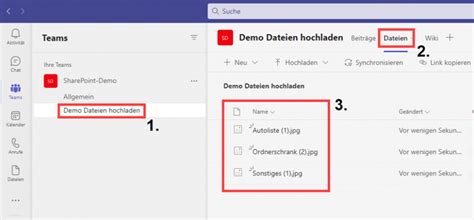 Fehler beim Hochladen von Dateien in einen Teams-Chat