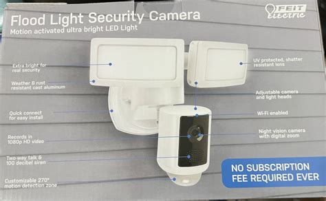 Feit electric led dual head motion sensor security light with camera.  Know what&rsquo;s...