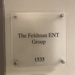 Feldman ent. 10 reviews and 6 photos of Feldman Ent Group "Appointment was at 3:10. Was told to arrive 20 minutes early, which we did. We were not called back to be seen until 3:45. The front desk guy was very friendly snd kept me in the loop as to when we would be seen. The dr was excellent. Only annoying thing is that there are no changing tables in any of the … 