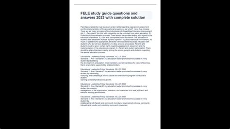 Fele professional education study guide technology. - Procedures in the justice system 8th edition.