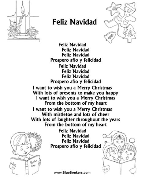 Feliz navidad lyrics. I wanna wish you a Merry Christmas. I wanna wish you a Merry Christmas. I wanna wish you a Merry Christmas from the bottom of my heart. Feliz Navidad (2x) (Merry Christmas) Feliz Navidad, Prospero ... 
