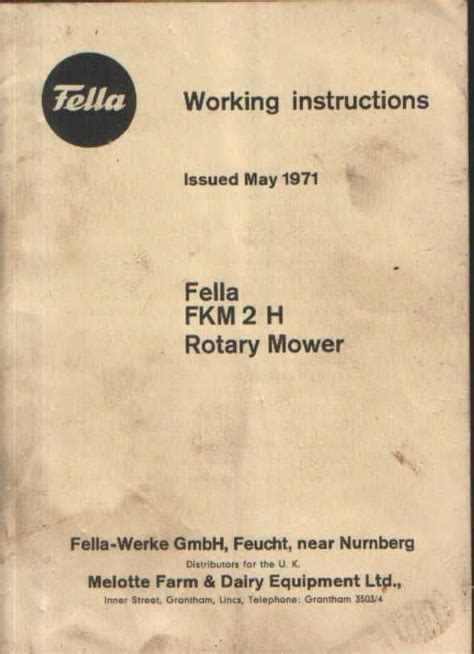 Fella fkm 2 disc mower manual. - Grindelire, ce1 - cycle 2. manuel.