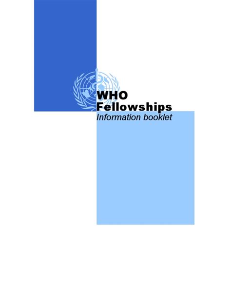 Fellowships - World Health Organization