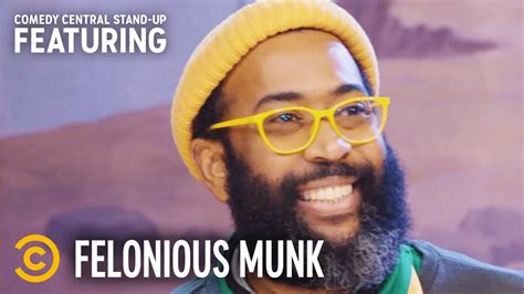 Felonious monk. Felonious Munk, born Arif Bilal Shahid, is a comedian who started his career at age thirty-eight and has appeared on Comedy Central and ABC. He talks about his stage name, his approach to comedy and … 