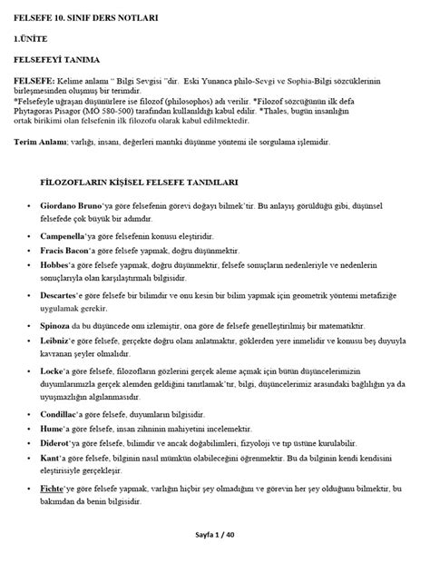 Felsefe 10 PDFFF PDF Scribd.