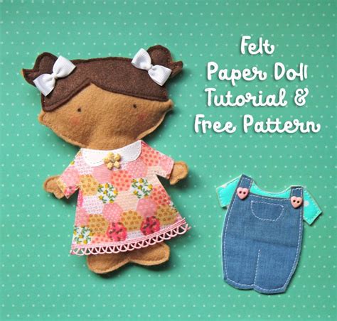 Felt Paper Doll Tutorial + Free Pattern