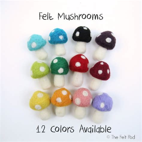 Felt Wool Mushroom - Etsy