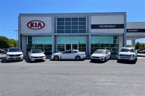 Felton holly kia. Holly Kia Low Price Guarantee requires a written offer from a competing dealer for equivalent model new Kia. Please call 866-KIAS-4199, or visit our showroom in person at 13173 South DuPont Hwy, Felton, DE 19943 to verify information with a Sales Associate. 