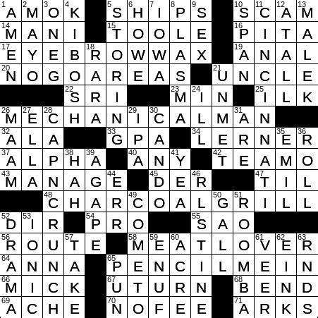 Crossword Clue. Here is the answer for t