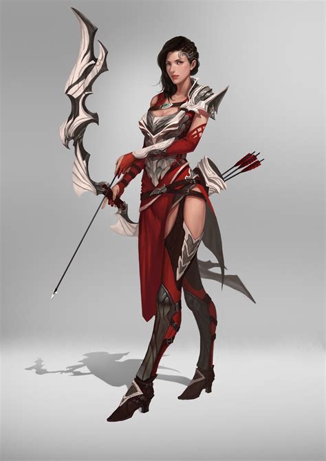 Female Warrior Outfit Drawing