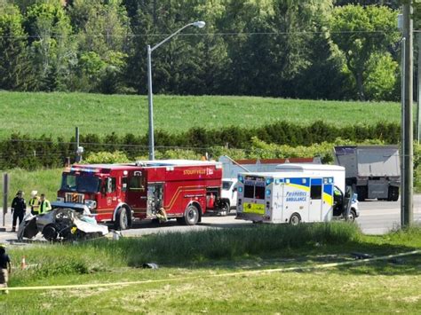 Female critically hurt in crash involving dump truck near Stouffville