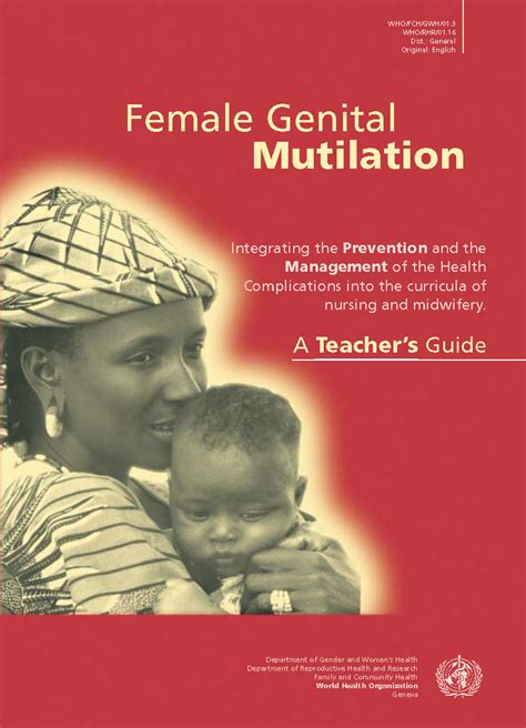 Female genital mutilation a teacher s guide integrating the prevention. - Oxford handbook of reproductive medicine and family planning oxford handbooks series.