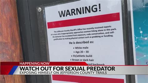 Female hikers warned about sexual predator along Jeffco trails