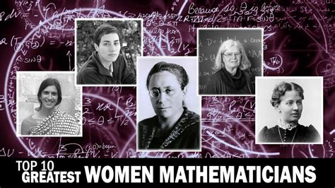 Female mathematicians list