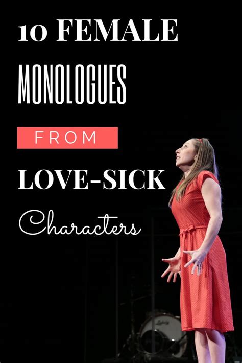 Female musical theatre monologues. Here you can find all our monologues for actors, site-wide. We have a range of contemporary, classical and Shakespearean monologues, as well as monologues from film and TV, for all ages. Working on monologues as an actor is like using a power-drill for Tradesmen – it’s an essential part of the job! Hence why we strive to provide you with ... 