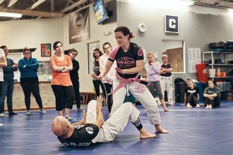 Female self defense classes near me. Our women’s classes teach you to: Avoid, prevent and de-escalate difficult and stressful situations. Use your voice effectively as a tool for self-defence. Use your body language to change your (potential) attacker’s behaviour. Generate power to strike, kick and other combative skills. Defend and overcome various grabs, chokes, holds. 