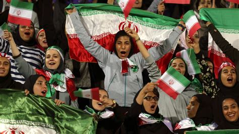 Female soccer fans in Iran allowed into Tehran stadium for men’s game. FIFA head praises progress