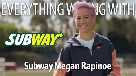 Aug 9, 2021 · American soccer star Megan Rapinoe has won many fans along the way to four World Cups, but pushback to her appearance in a Subway commercial is a reminder that haters are going to hate. 