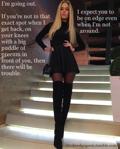 Apr 21, 2022 · The Most Encouraging Femdom Captions For Wives includes the top 10 female domination Hypno captions for married women.. Mistress Worship. Every dominant wife needs to be encouraged and worshiped. 