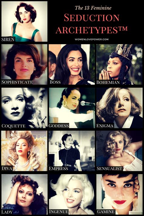 Feminine seduction archetype quiz. Feminine Archetype Quiz. 13 Feminine Seduction Archetypes™ ... Discover how you captivate with my unique, psychology backed 13 Feminine Seduction Archetypes Questionnaire. The founder of Women Love Power®, Ayesha K. Faines is a writer, media personality, and brave new voice for feminine power and social change. ... 
