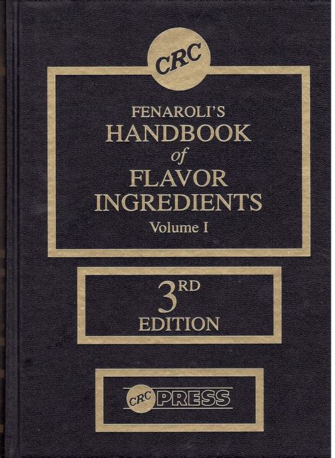 Fenaroli s handbook of flavor ingredients volume i third edition. - The illustrated guide to marine fish of the world a visual directory of sea life featuring over 700 fabulous.
