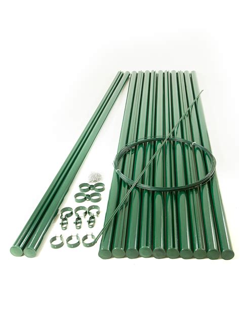 Fence Posts, Chain Link Post Kit 72(In); Conc Fix 12 Posts