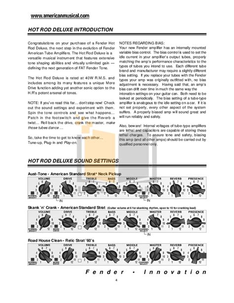 Fender hot rod deluxe amp manual. - Isuzu 4jb1t engine factory service repair manual.
