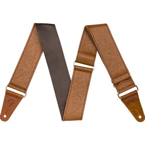 Fender tooled leather guitar strap.  $57.  Featuring an attractive floral pattern, this 2” In...
