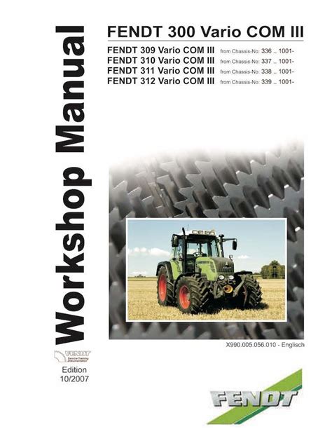 Fendt 309 310 311 312 vario com iii tractor workshop service repair manual 1. - Vl commodore workshop manual free download.