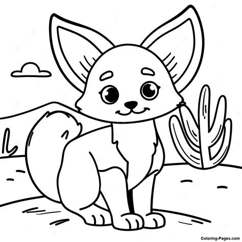 Fennec Fox Coloring Pages