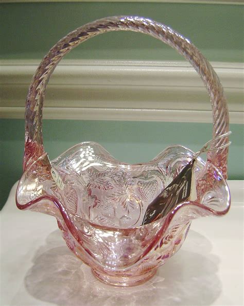 Fenton pink basket. Vintage Fenton Pink/Milk Glass Basket Hobnail . Opens in a new window or tab. Pre-Owned. $25.99. capet50 (104) 100%. or Best Offer +$10.55 shipping. 