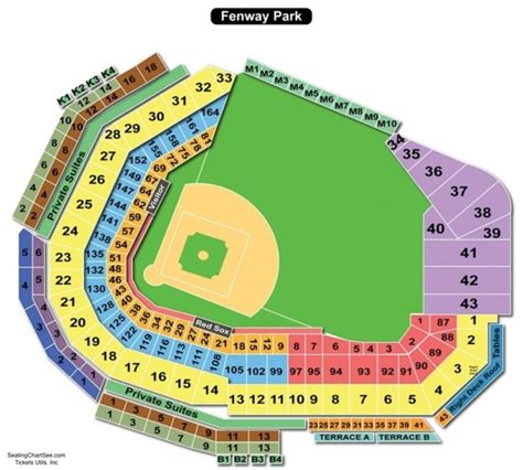 Fenway Seating Chart - Etsy