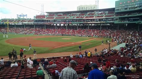 MLB Ballparks. Boston Red Sox. Loge 161. Read seating rev