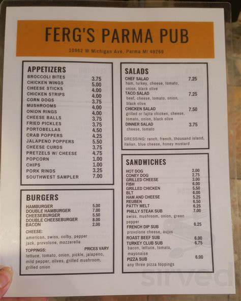 Fergs Parma Pub - Cyrus Ramsey